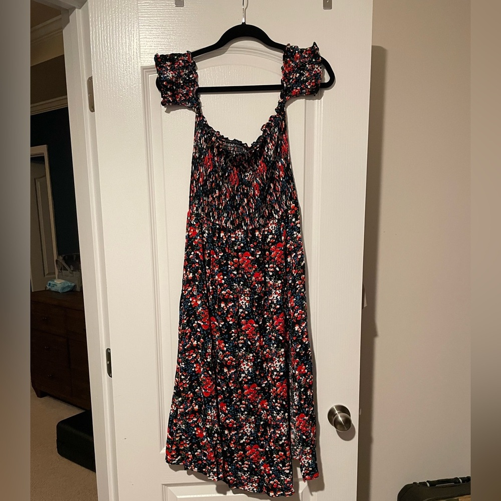 Lulus Smocked off shoulder dress